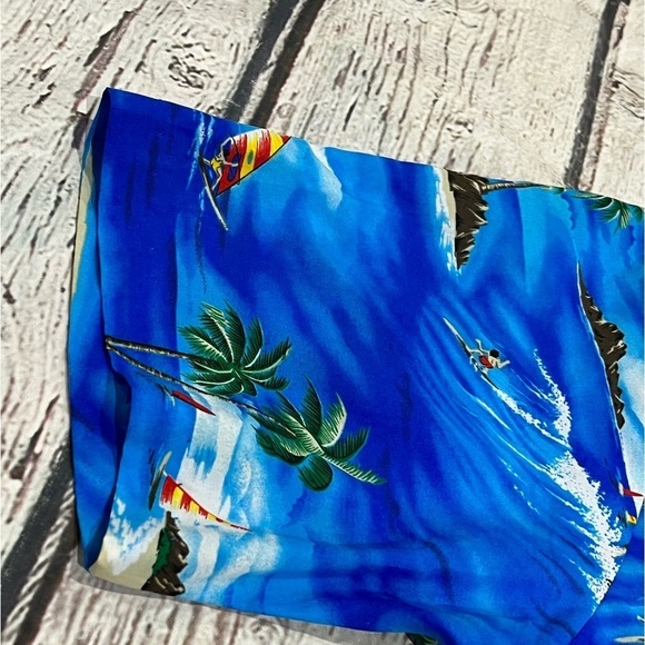 Vintage Honeymoon Surfing Hawaii Vacation Summer 1980s Short Sleeve Shirt - Picture 2 of 7